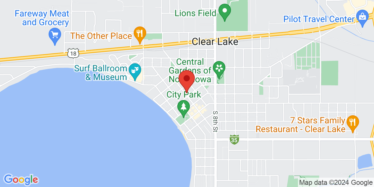 Map of Clear Lake Public Library